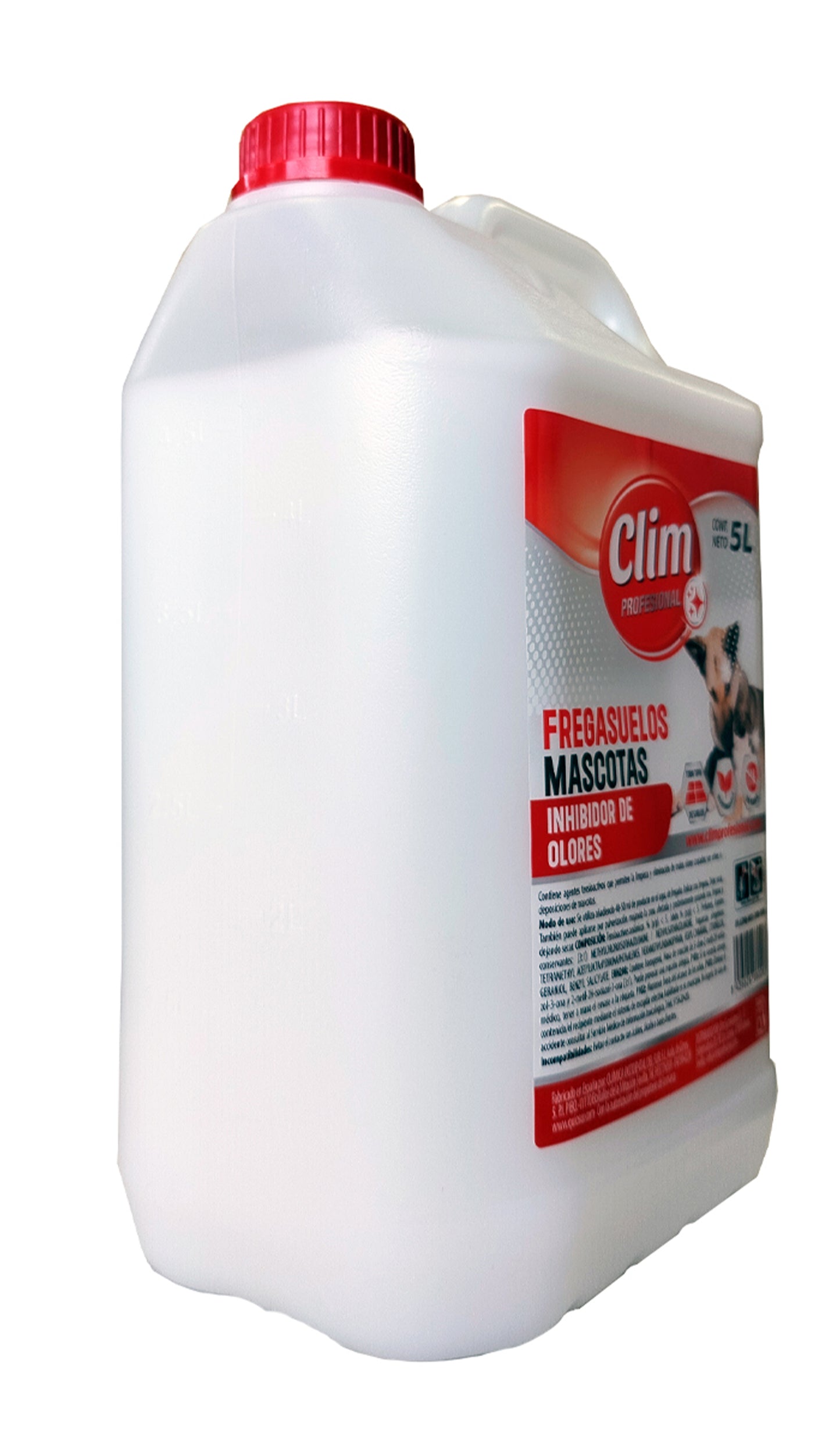 Fregasuelos especial mascotas acción reforzada elimina olores Clim Profesional 5L