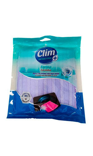 Bayetas vitrocerámica y superficies delicadas Clim Antibacterial. Caja de 8 bayetas.